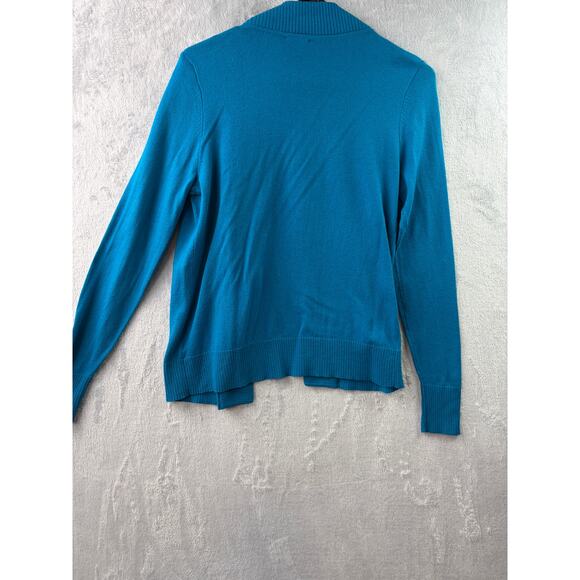 Worthington Turquoise Open Front Long Sleeve Cardigan – Petite Small - NWT - Picture 2 of 6